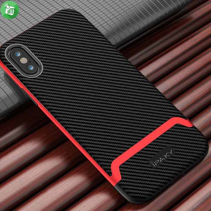 IPAKY 2 In 1 Silicone Case Cover For iPhone XS Max