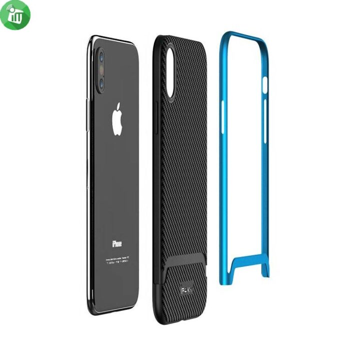 IPAKY 2 In 1 Silicone Case Cover For iPhone XS Max
