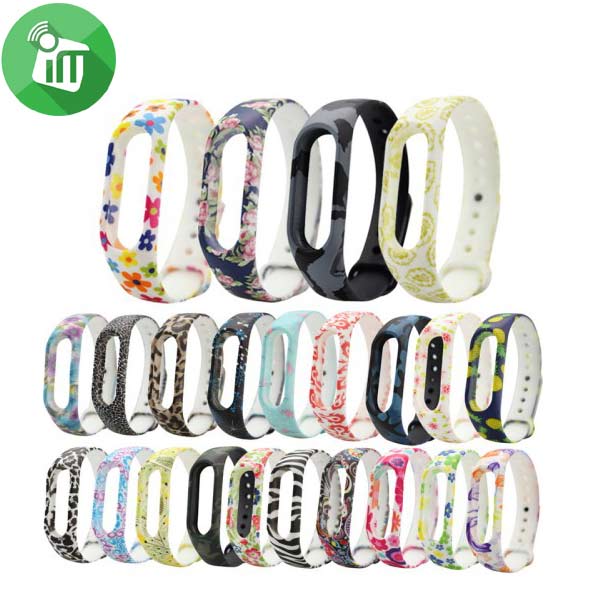 Fashion Rubber Bracelet Strap For Xiaomi Mi Band 2