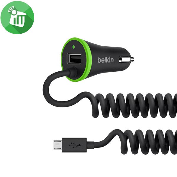 Belkin BOOST UP Universal Car Charger with Micro Cable (17W/3.4AMP)