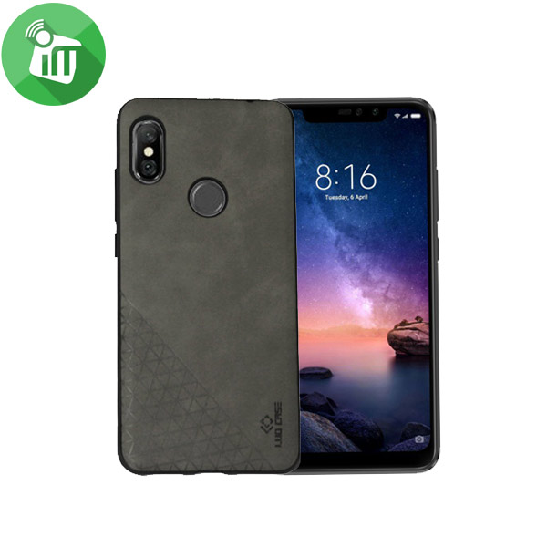 LUO Simple Triangles Series Leather TPU Back Cover For Xiaomi Redmi Note 6 Pro - Image 2