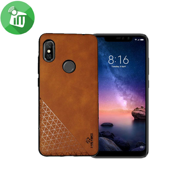 LUO Simple Triangles Series Leather TPU Back Cover For Xiaomi Redmi Note 6 Pro - Image 5