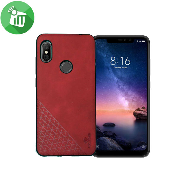LUO Simple Triangles Series Leather TPU Back Cover For Xiaomi Redmi Note 6 Pro - Image 4