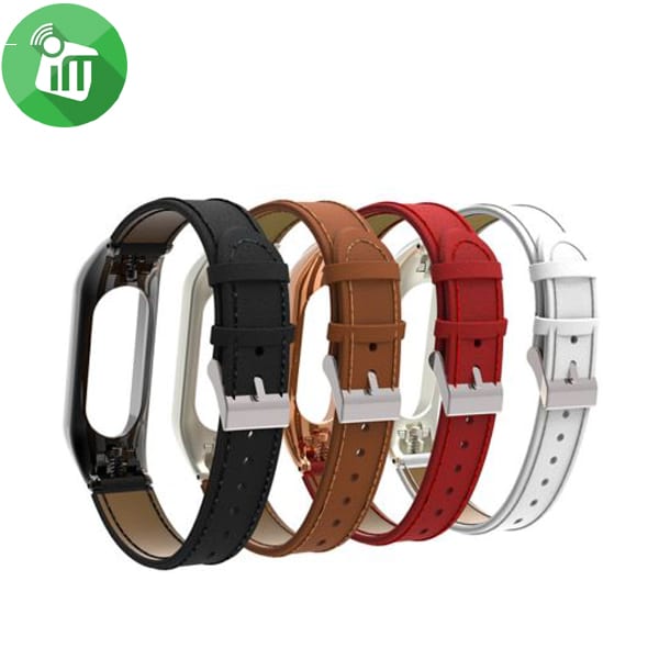 Leather Strap Band For Xiaomi Mi Band 3