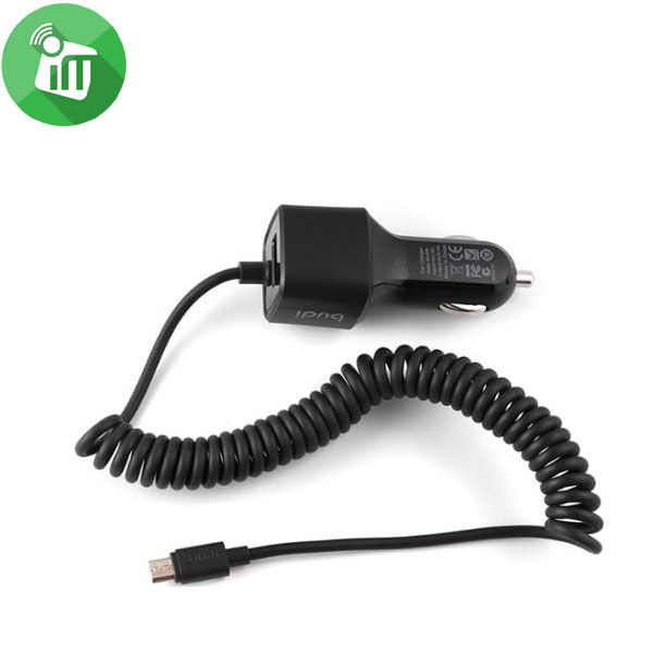 Budi 1 USB Car charger with Includes Micro cable (1.2M)