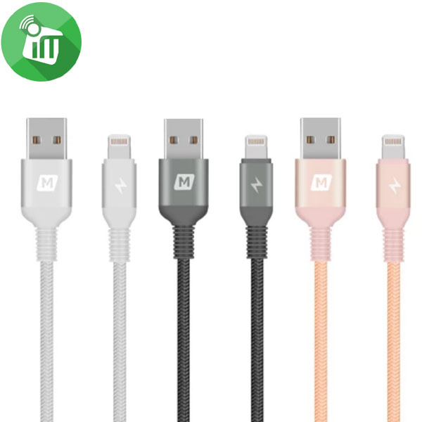 MOMAX Elite Link Triple-Braided Nylon Lightning Cable (1.2M)