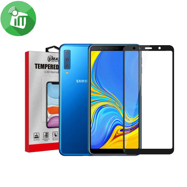 Vmax Screen Protector 2.5D Full Glue Full cover Tempered Glass For Samsung Galaxy A7 (2018)