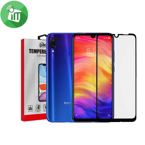 Vmax Screen Protector 2.5D Full Glue Full cover Tempered Glass For Xiaomi Redmi Note 7