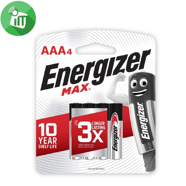 Energizer 4PCS AAA Max + Powerseal Batteries 1.5V