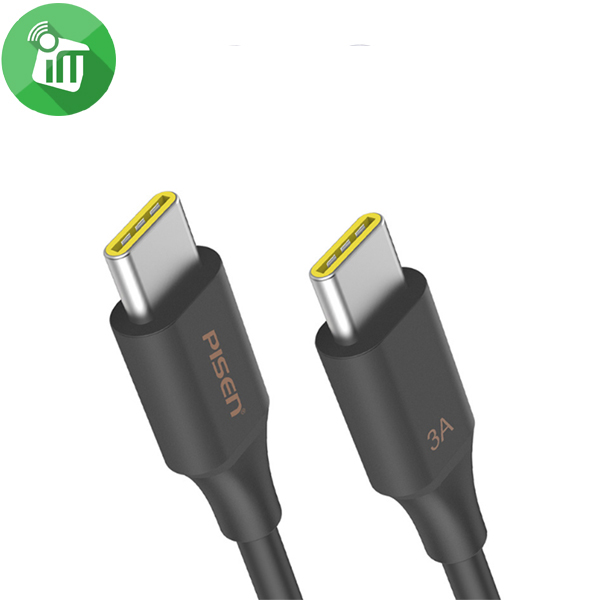 Pisen TCC04-1000 3A USB To USB-C Type-C Fast Charging Data Cable 1M