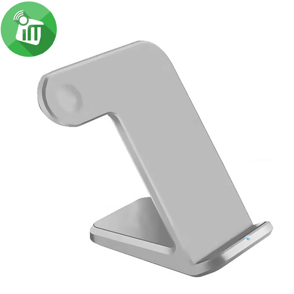 COTEetCI WS-18 3IN1 Desktop Metal Charging Stand For Apple Watch & iPhone & AirPods - Image 2