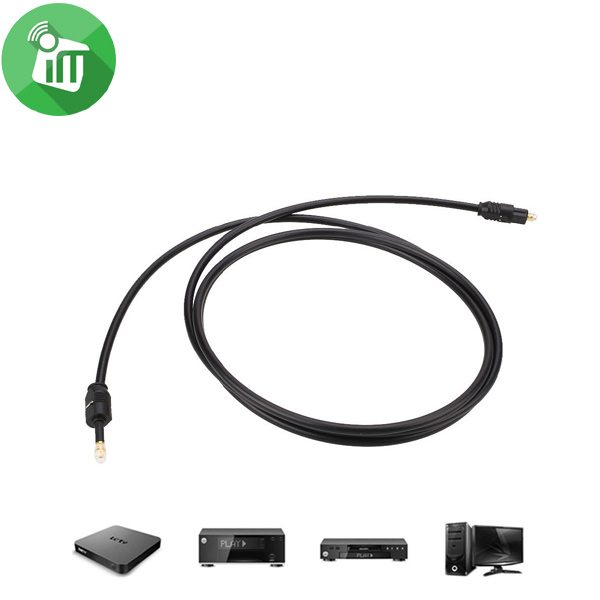 Fiber Optic Digital Audio Cable Toslink Male to Male 1.5 m