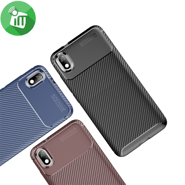 IPAKY Auto Focus Carbon Fiber Series Case Cover For Xiaomi Redmi 7A