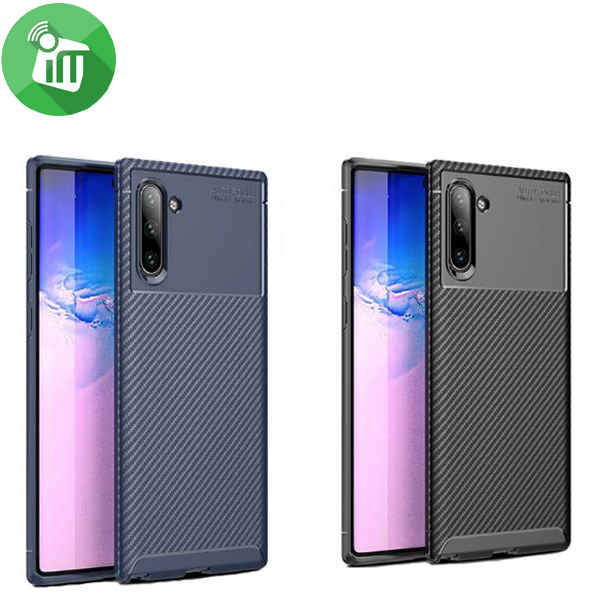IPAKY Auto Focus Carbon Fiber Series Case Cover For Samsung Galaxy Note 10