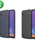 IPAKY TPU Litchi Stria Series Case Cover For Samsung Galaxy A10
