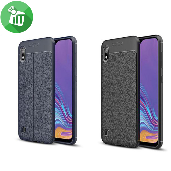 IPAKY TPU Litchi Stria Series Case Cover For Samsung Galaxy A10