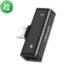USAMS US-SJ270 Dual Lightning Charging and Audio Adapter