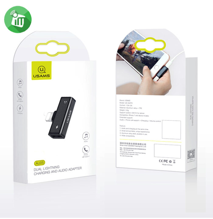 Dual Lightning Charging and Audio Adapter