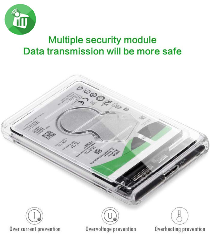 COFRE Disco Duro USB 3.0 External 2.5-inch SATA PC HDD Enclosure