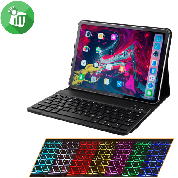 Smart 1130D Bluetooth 3.0 Keyboard Leather Case With backlit For iPad Pro 11
