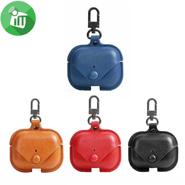 COTEetCI AP26 Magnet Leather PU Case With Hook For AirPods Pro
