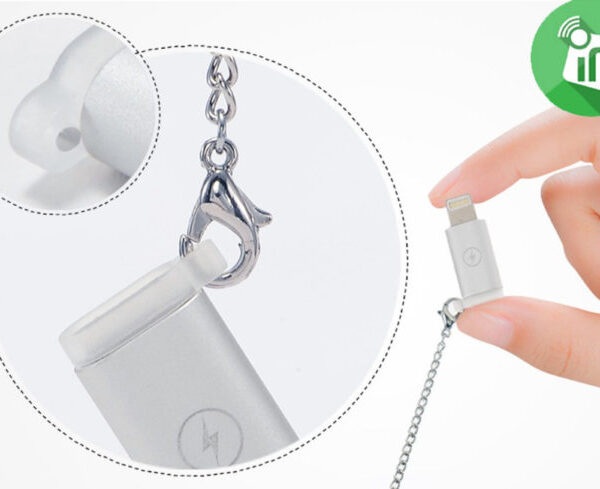 COTEetCI M29 Fashion Keychain Micro To Lightning Adapter
