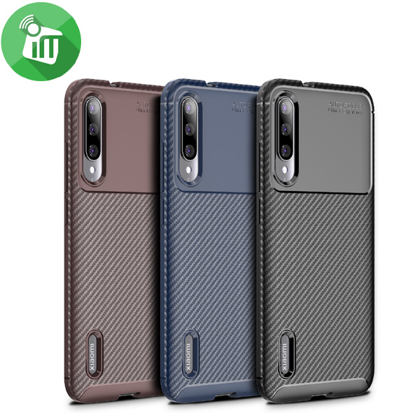 IPAKY Auto Focus Carbon Fiber Series Case Cover For Xiaomi Mi CC9 / Xiaomi Mi 9 Lite