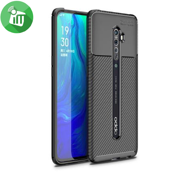IPAKY Auto Focus Carbon Fiber Series Case Cover For Oppo Reno 2 - Image 2