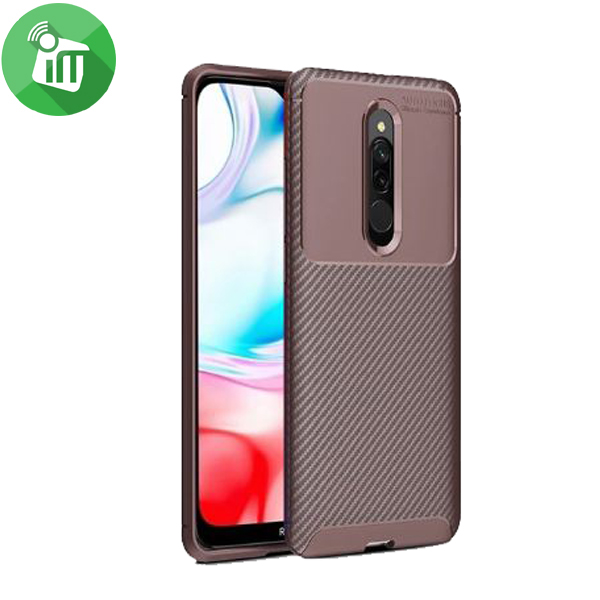 IPAKY Auto Focus Carbon Fiber Series Case Cover For Xiaomi Redmi 8 - Image 4