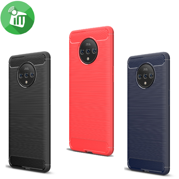 IPAKY Brushed Silicone Case Cover For OnePlus 7T