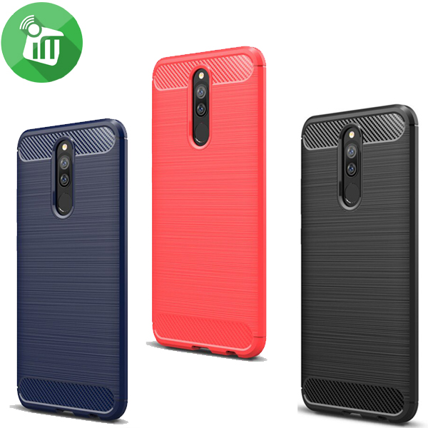 IPAKY Brushed Silicone Case Cover For Xiaomi Redmi 8