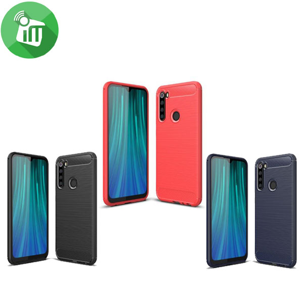 IPAKY Brushed Silicone Case Cover For Xiaomi Redmi note 8