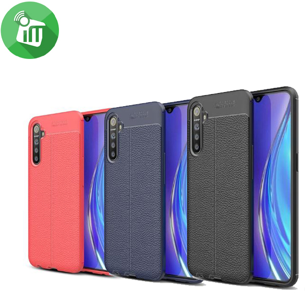 IPAKY TPU Litchi Stria Series Case Cover For Realme XT