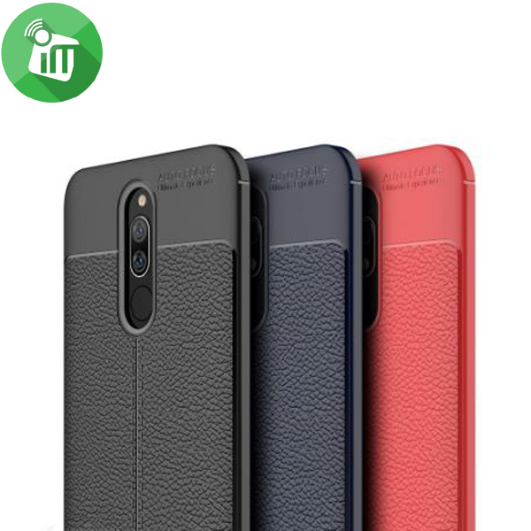IPAKY TPU Litchi Stria Series Case Cover For Xiaomi Redmi 8