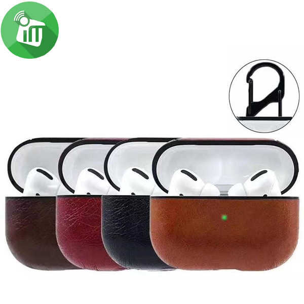 Pod Pocket Leather Cover For Apple Airpods Pro with Keychain