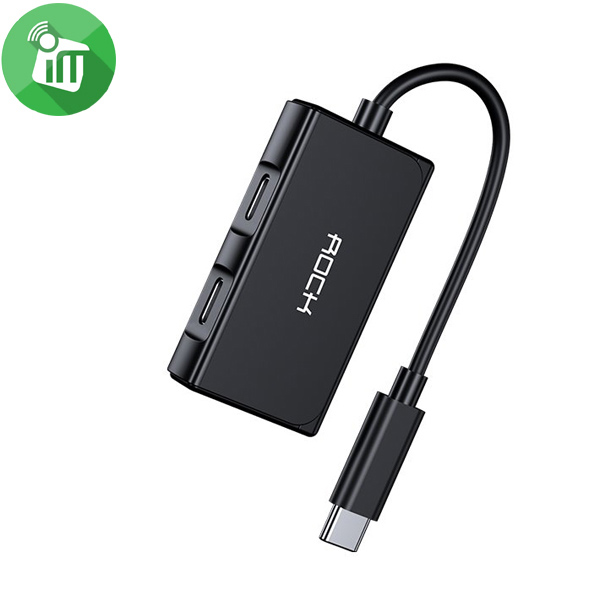 Rock CA05 Type-C 3 IN 1 Charge & Audio Adapter Cable