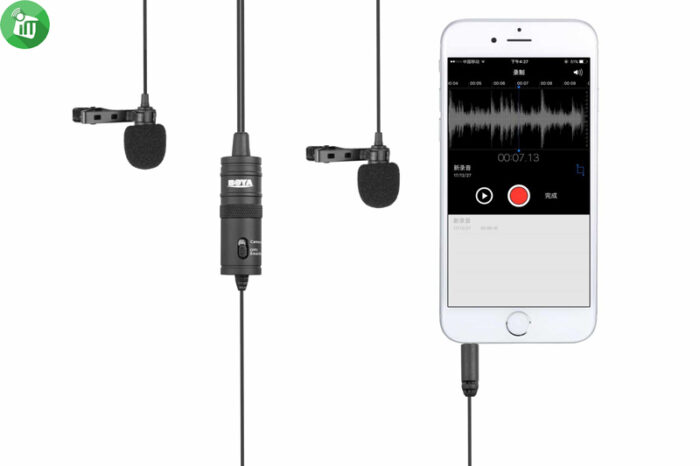 Boya BY-M1DM Dual Omni-directional Lavalier Mic 3.5mm Connector