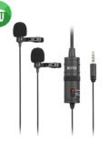 Boya BY-M1DM Dual Omni-directional Lavalier Mic 3.5mm Connector