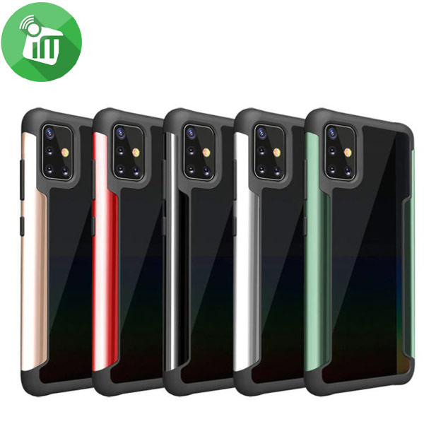 HUANMIN ironman Series Metal + TPU + PC Shockproof Case For Samsung Galaxy A51