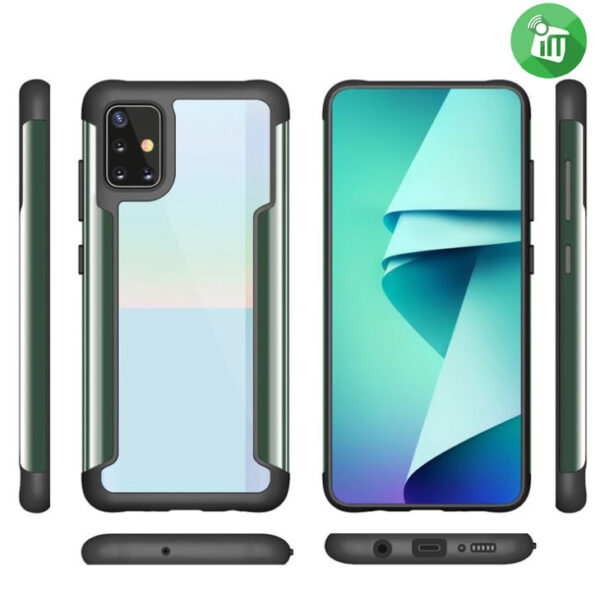 HUANMIN ironman Series Metal + TPU + PC Shockproof Case For Samsung Galaxy A51 - Image 5