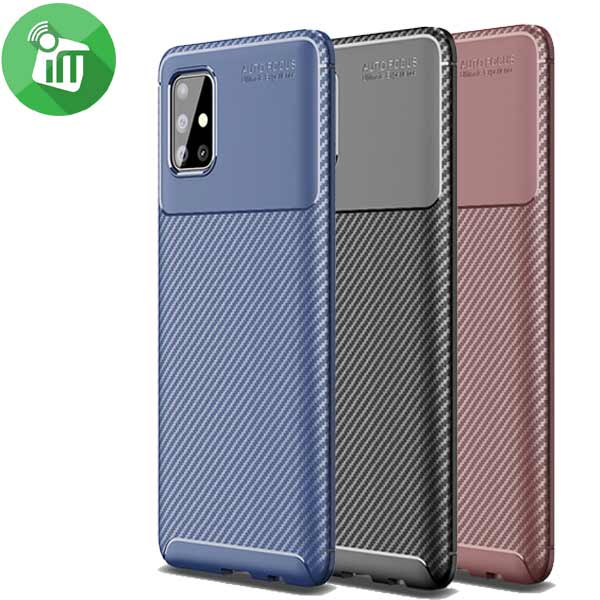 Yuetao Auto Focus Carbon Fiber Series Case Cover For Samsung Galaxy A51