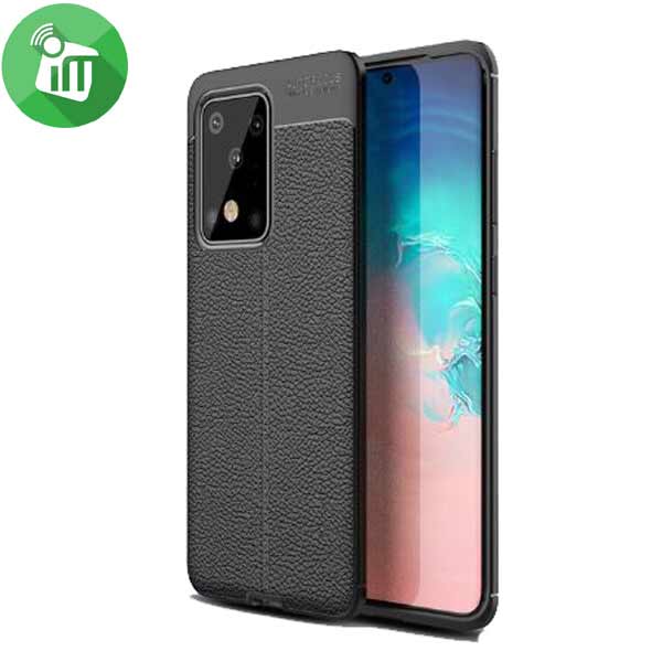 Yuetao TPU Litchi Stria Series Case Cover For Samsung Galaxy S20 Ultra - Image 2