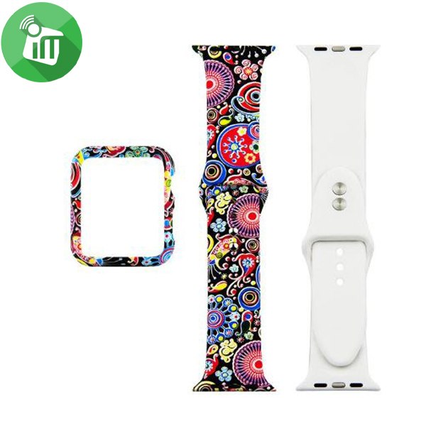 Colored Drawing Leather Bundle For iWatch (44/45mm) - Image 2