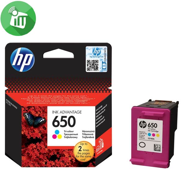 HP 650 Ink Advance Cartridge Tri-colour