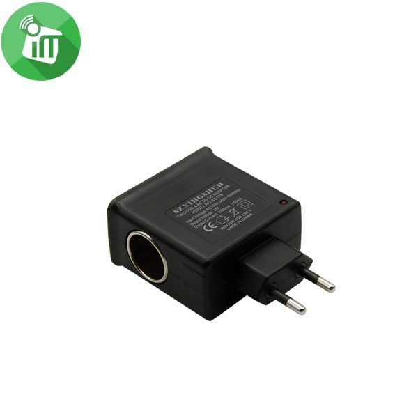 Two USB & AC To DC cigarette lighter Hole car Adapter