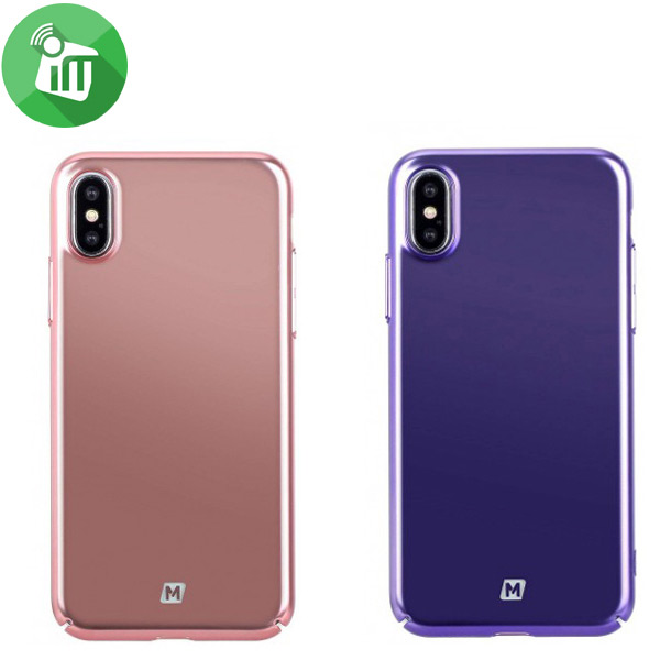 MOMAX Metallic Full Cover Case For iPhone X