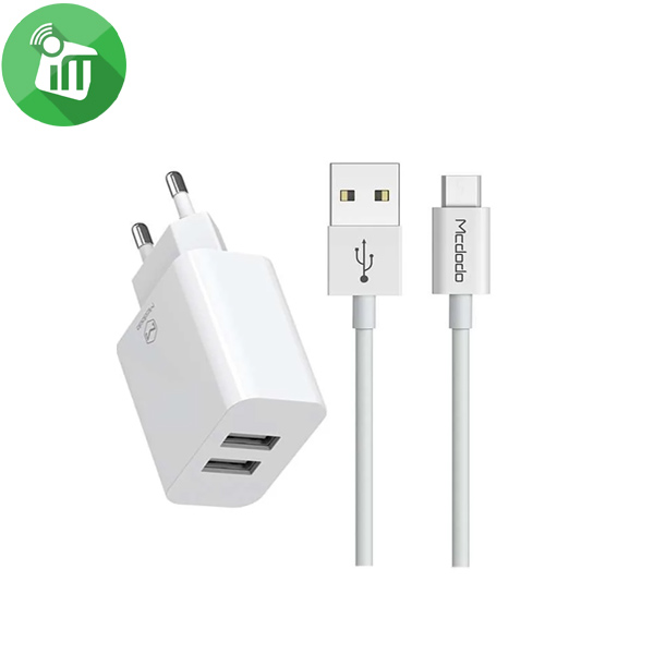 Mcdodo CH-6722 Dual USB Fast Travel Charger With Micro Cable (1M)