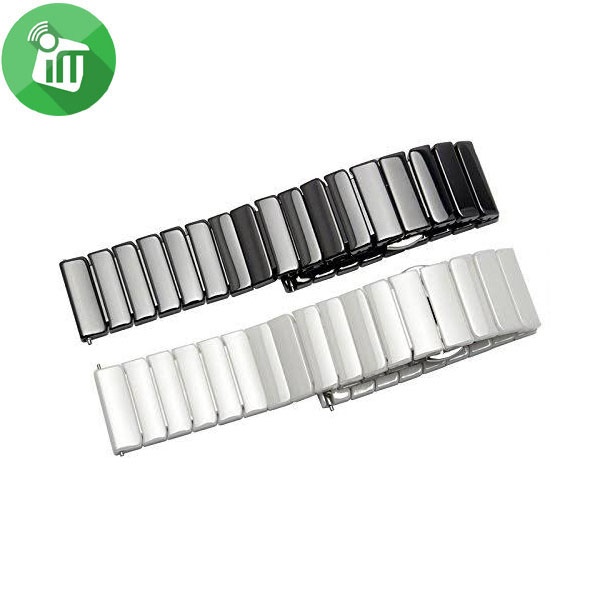 Universal Ceramic Link Bracelet Band 22mm