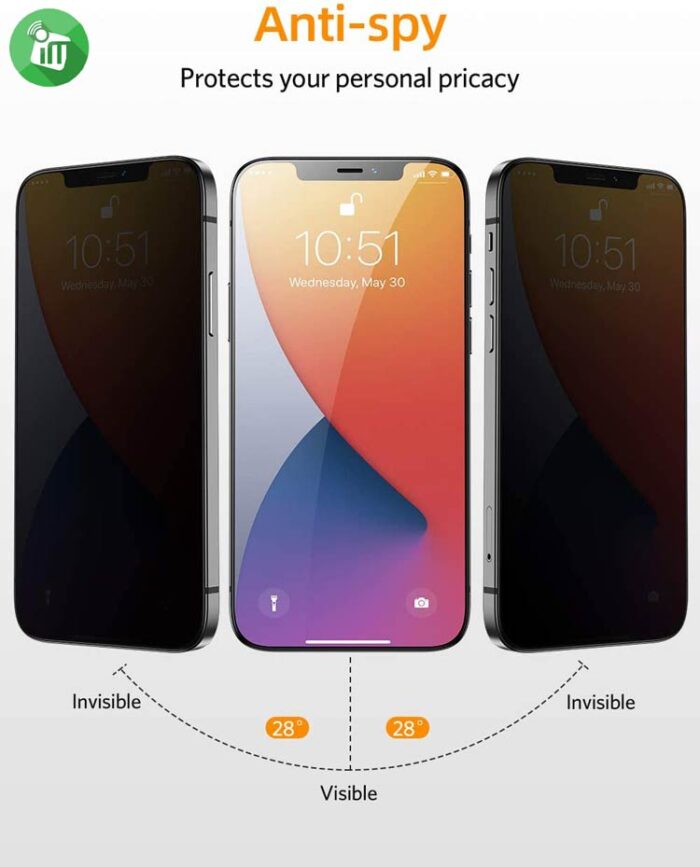 iScreen Glass 5D Full Glue Privacy Screen Protector iPhone 11 Pro Max