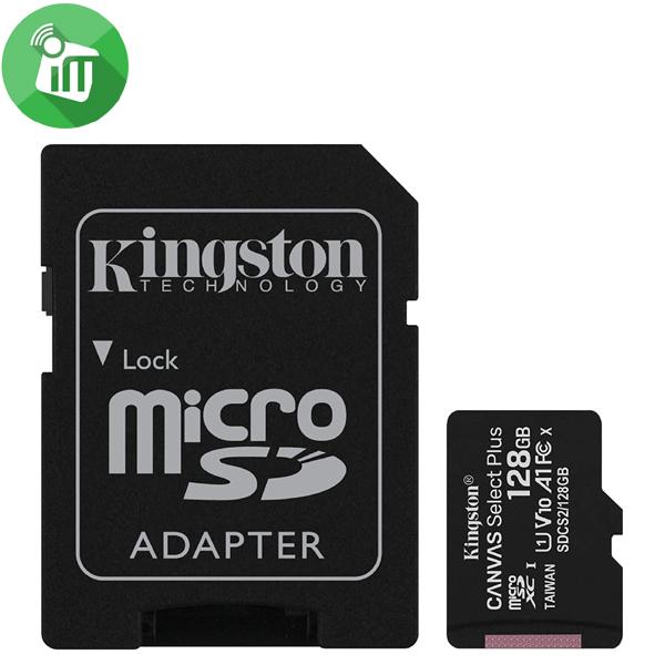 Kingston 128GB Class 10 Canvas Select Plus 100MB/s R SDHC Micro Memory card